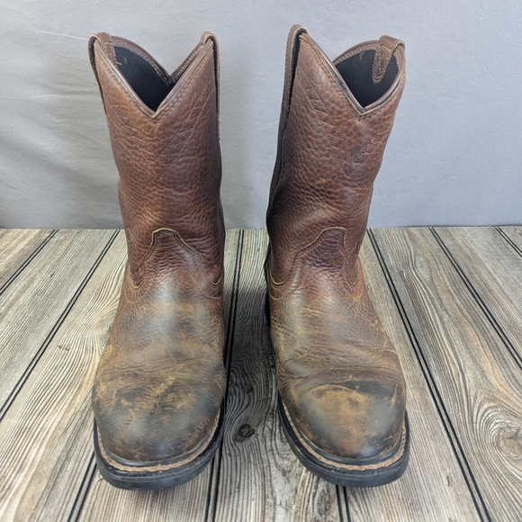 Ariat Size 10.5 EE Men's Brown Leather Boots - Picture 1 of 16